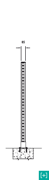 Clôture avec section latérale pour la maille 220 x 60 h 40